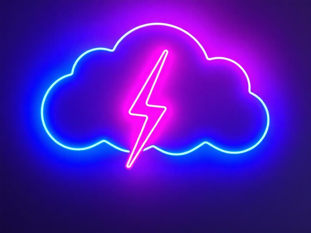Lightning Cloud Wall Art